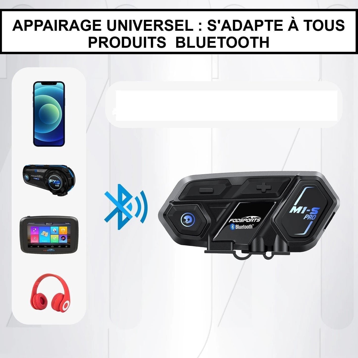 Motorcycle Intercom M1-S Pro Bluetooth Communication System