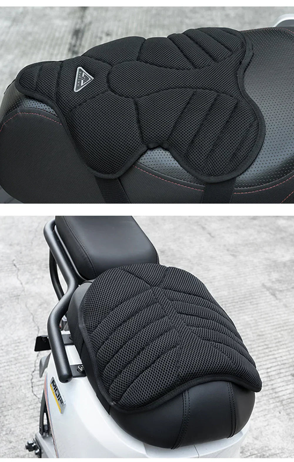 Motorcycle Seat Cushion Comfort Quick Release Strap