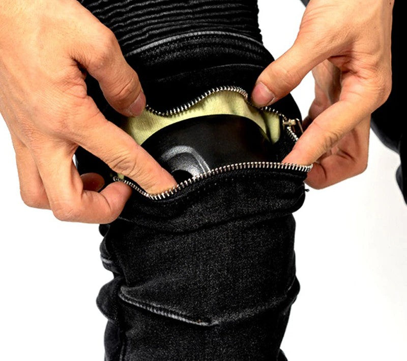 Summer Motorcycle Jeans with Kevlar Protective Lining