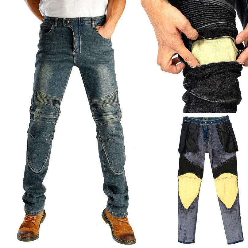 Summer Motorcycle Jeans with Kevlar Protective Lining