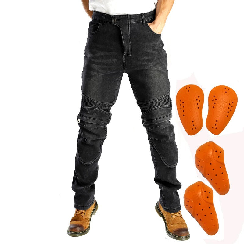 Summer Motorcycle Jeans with Kevlar Protective Lining