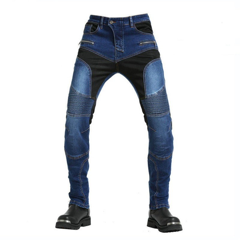 Reinforced Motorcycle Jeans with Kevlar Lining Durable Riding Pants