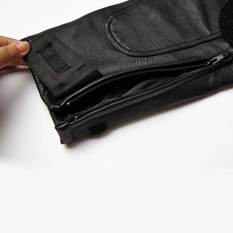 Womens Motorcycle Leather Pants Riding Biker Trousers