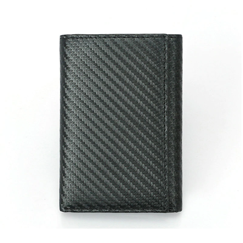 RFID Blocking Biker Wallet Durable Leather Slim Mens Wallet