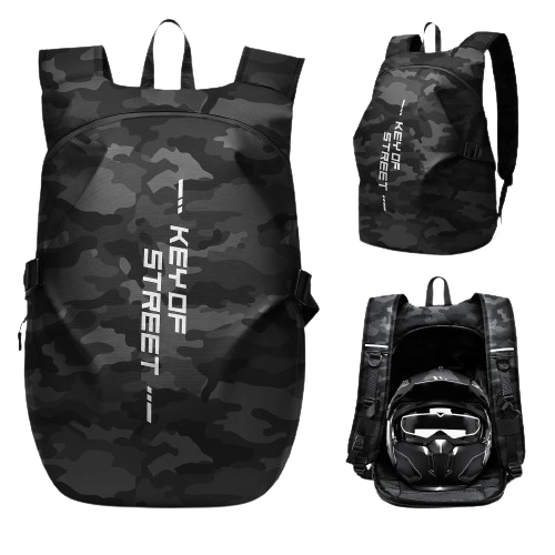 40L Motorcycle Backpack Helmet Carry Bag