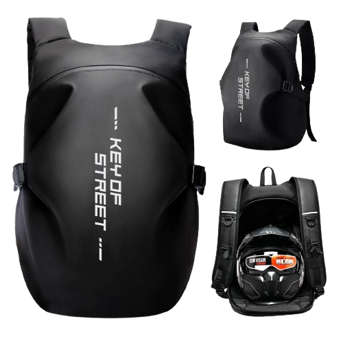 40L Motorcycle Backpack Helmet Carry Bag