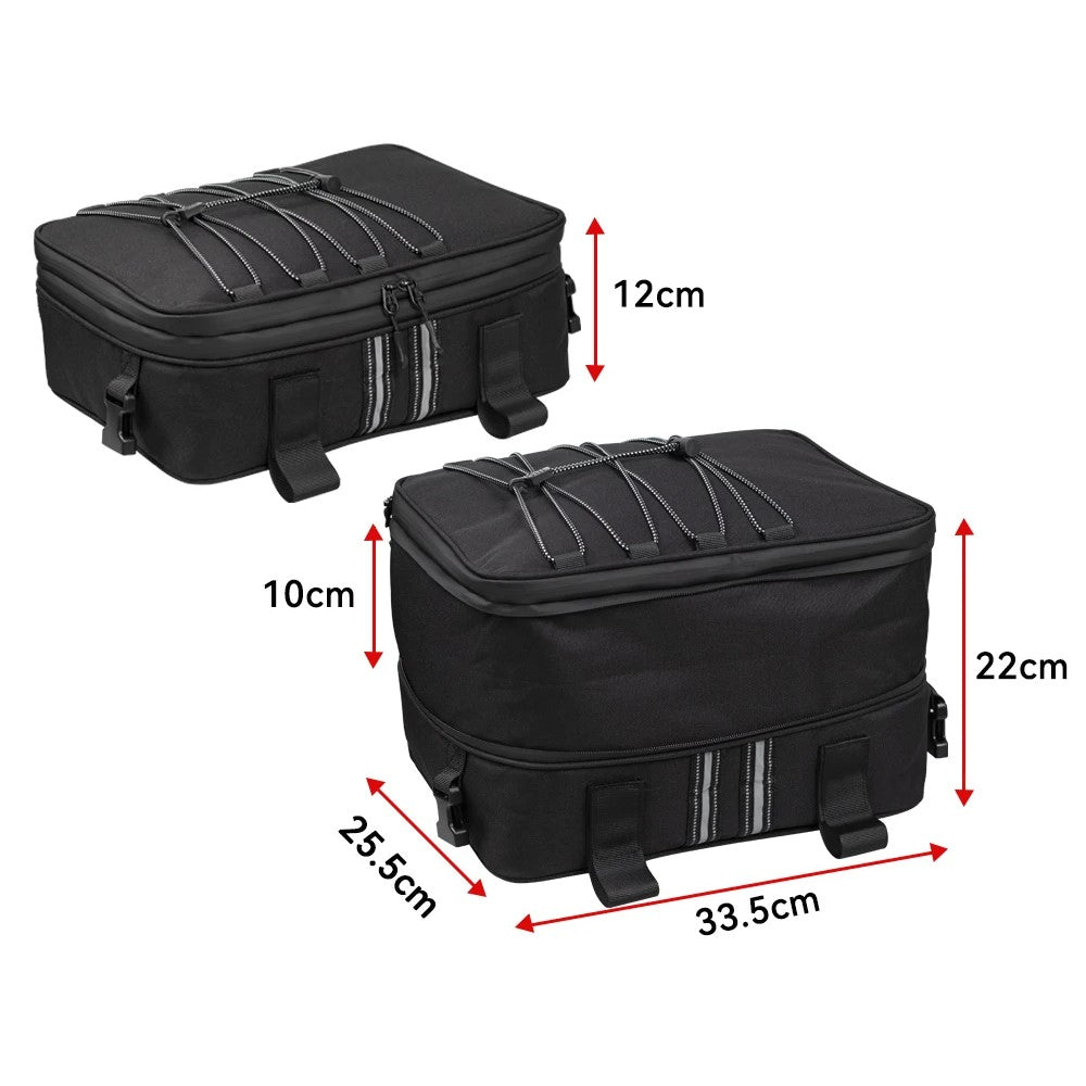 Motorcycle Rear Seat Bag for Top Case Storage