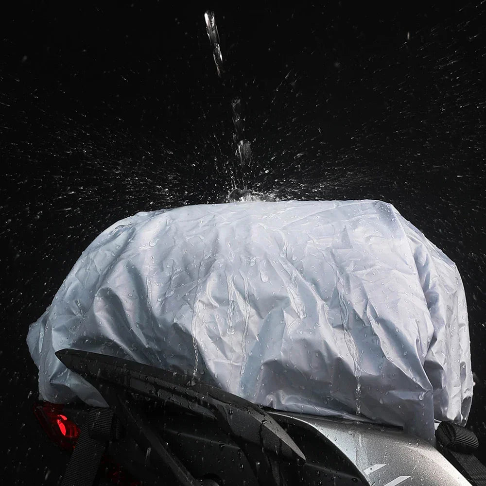 Black Expandable Motorcycle Seat Bag