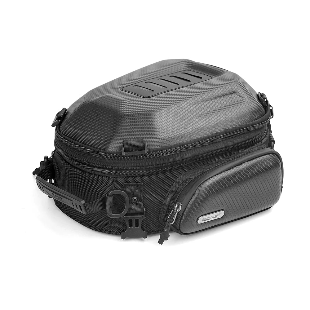 Black Expandable Motorcycle Seat Bag