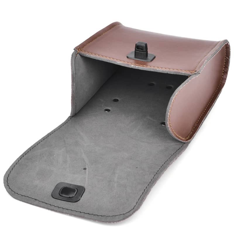 Brown Leather Motorcycle Saddlebag