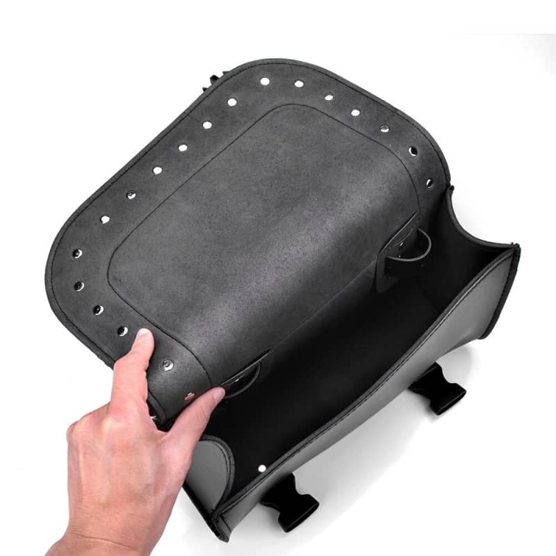 Riveted Motorcycle Fork Bag Saddlebag Tool Storage Durable Waterproof