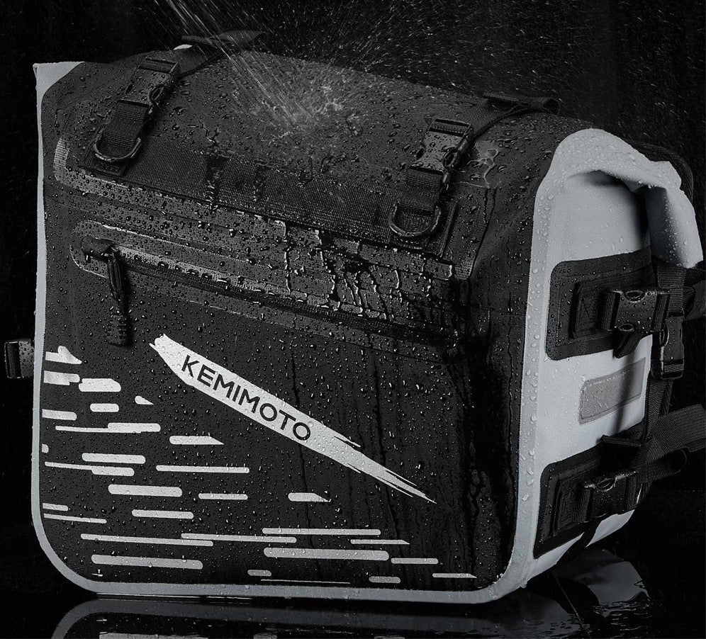 35L Motorcycle Saddlebags Waterproof PVC Side Panniers