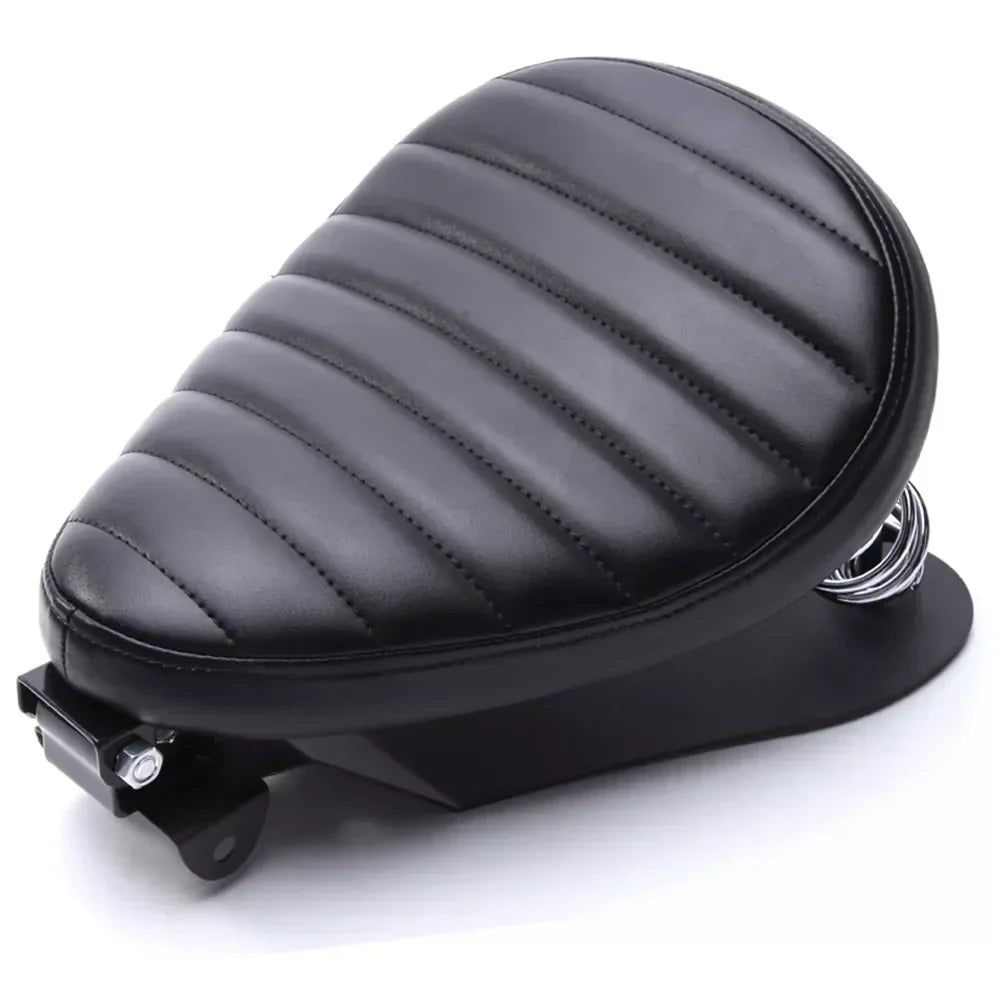 Leather Bobber Motorcycle Seat Comfort Saddle for Cruiser Bikes