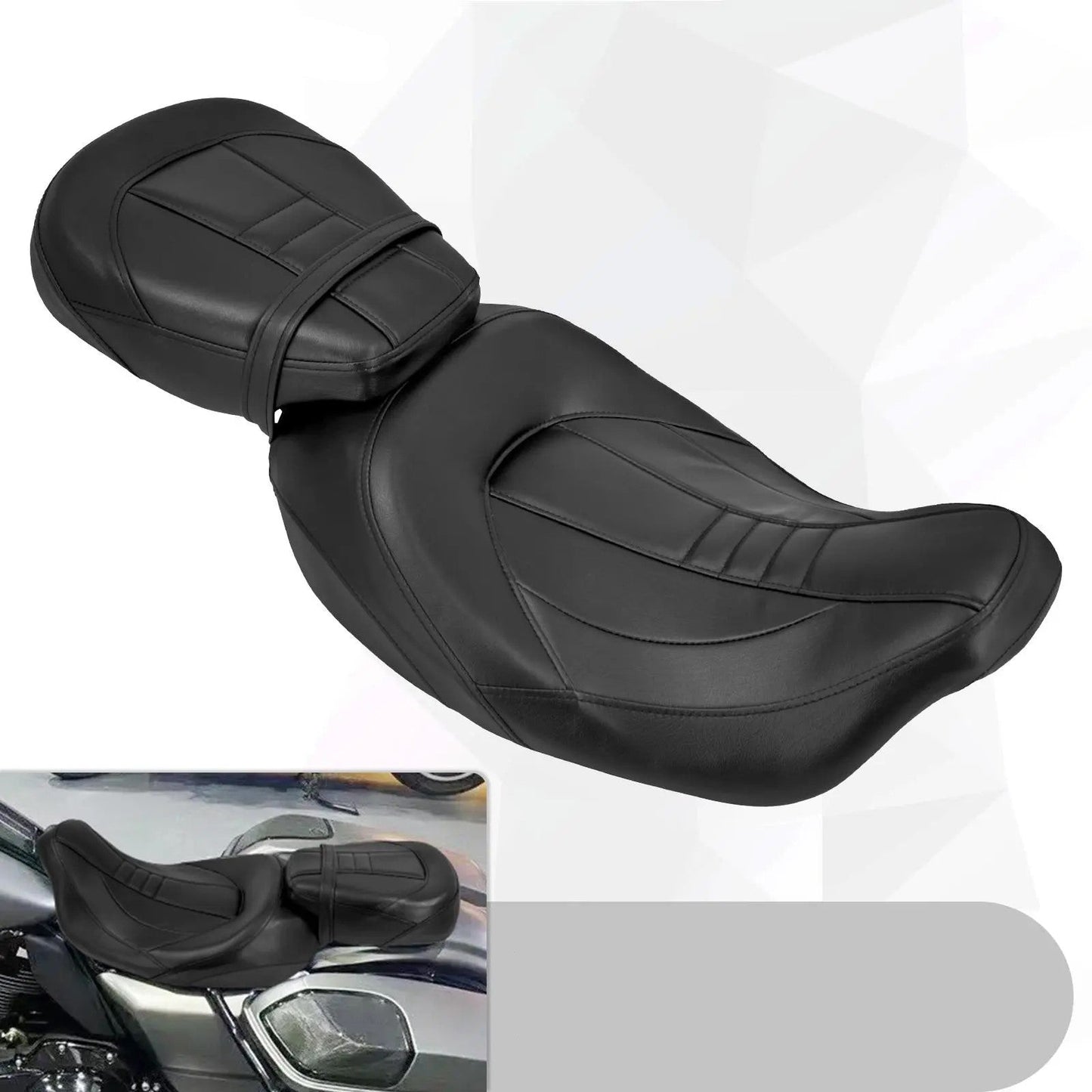 Comfortable Dual Seat Motorcycle Saddle