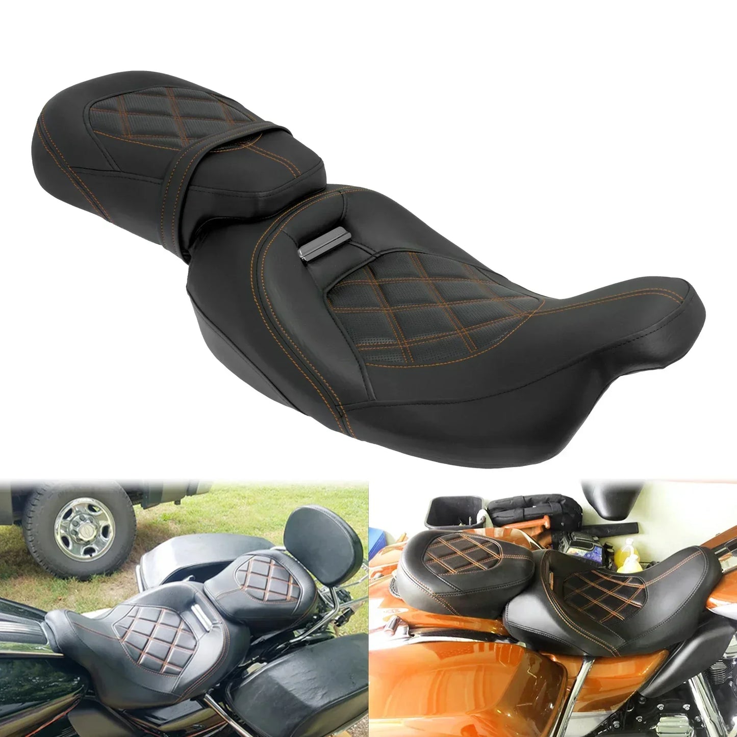 Comfortable Dual Seat Motorcycle Saddle