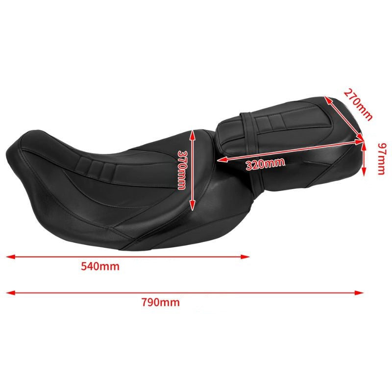 Comfortable Dual Seat Motorcycle Saddle
