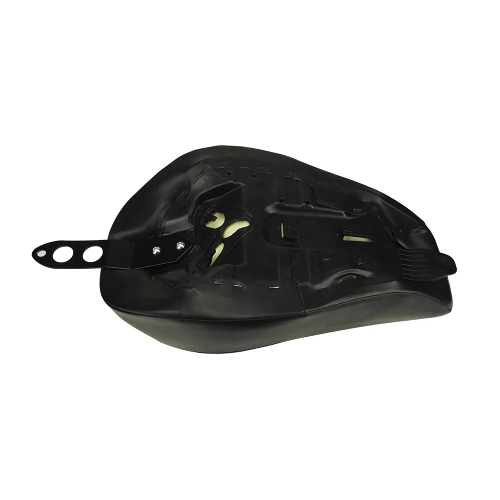 Black Leather Motorcycle Seat