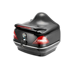 26L Motorcycle Top Case Storage Box Hard Shell Rear Trunk Bag