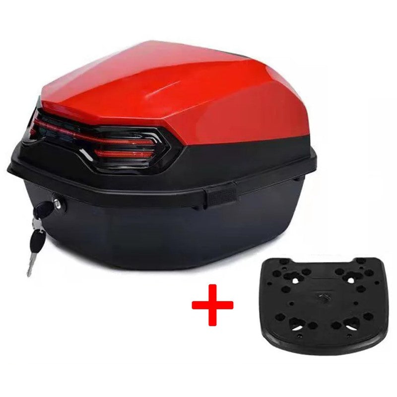 30L Red Motorcycle Top Case Storage Box