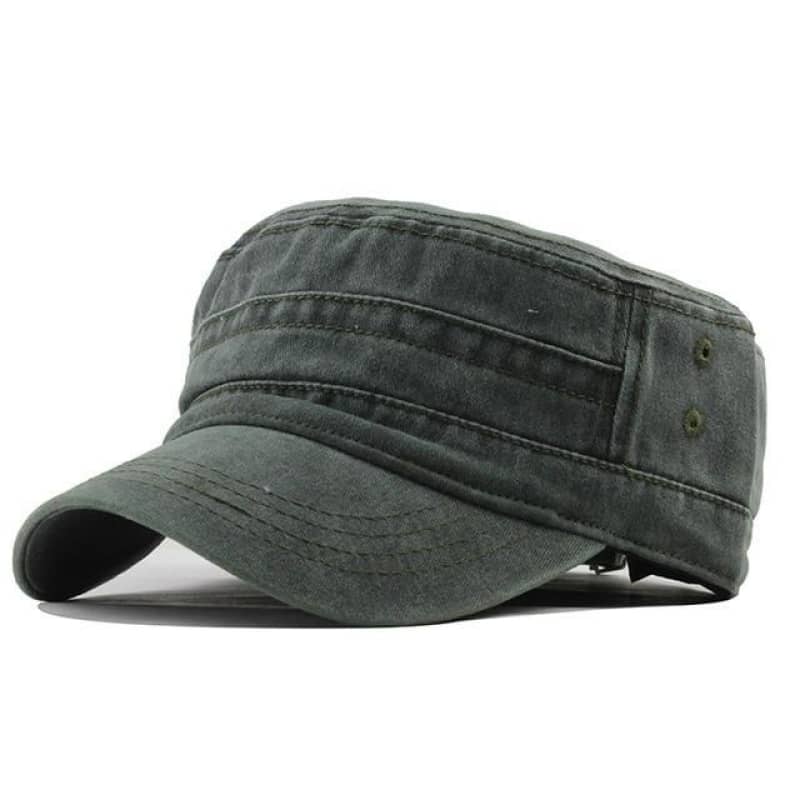 Mens Fabric Biker Cap Adjustable Motorcycle Hat