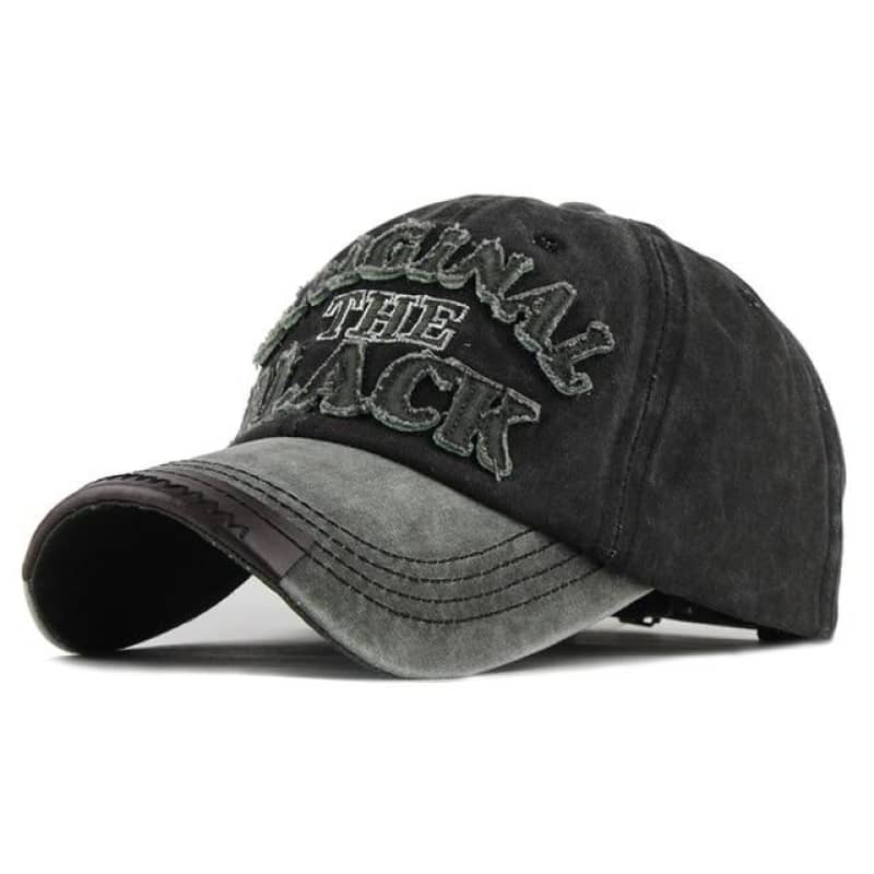 Biker Cap Original Black Mens Motorcycle Hat