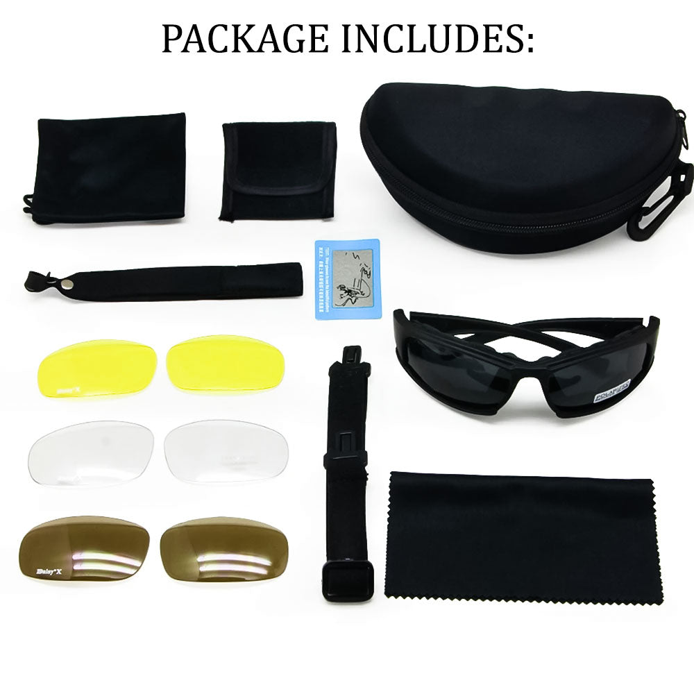 Tactical Polarized UV400 Motorcycle Riding Sunglasses