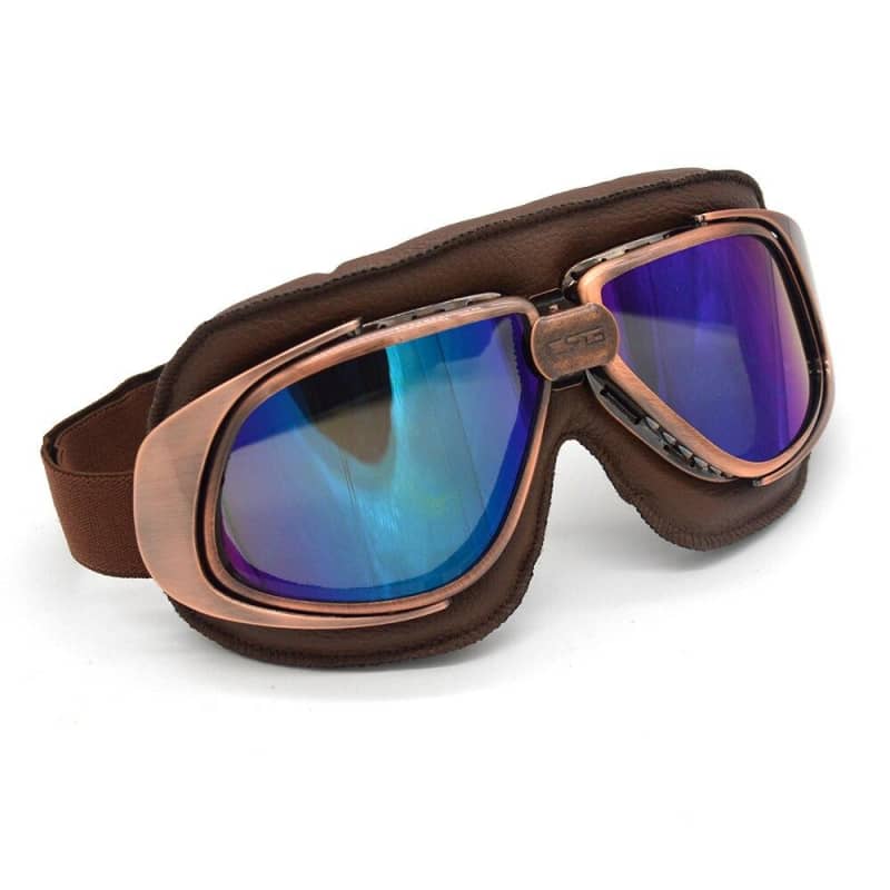 Aviator Motorcycle Goggles Retro Pilot Riding Glasses UV Protection
