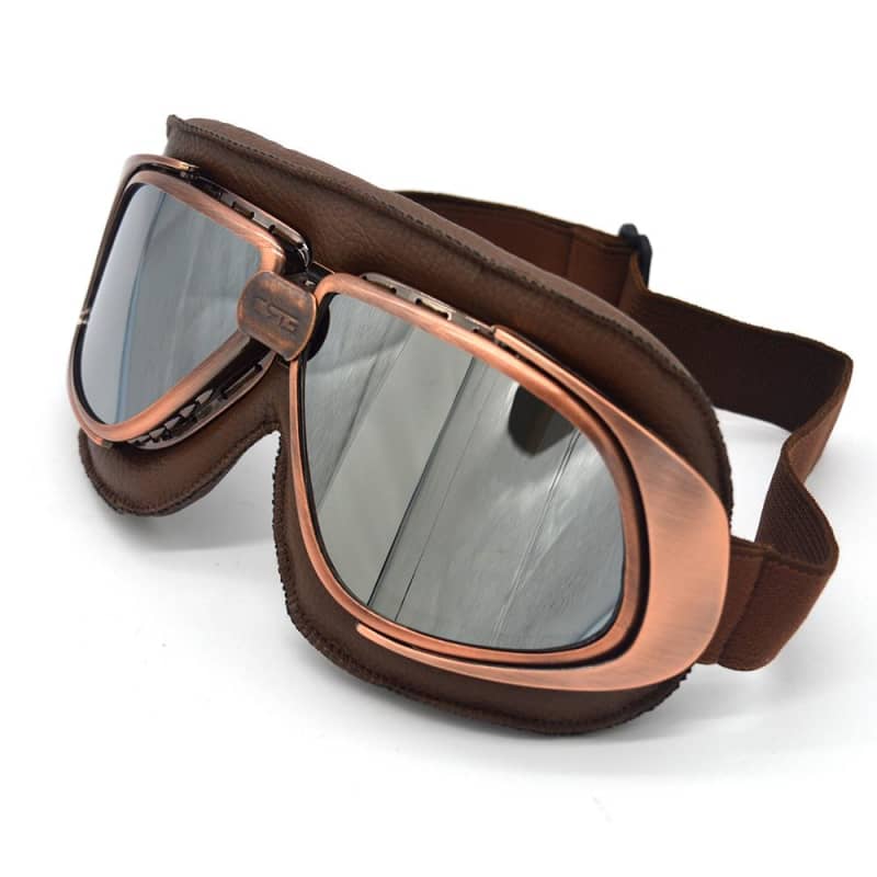 Aviator Motorcycle Goggles Retro Pilot Riding Glasses UV Protection