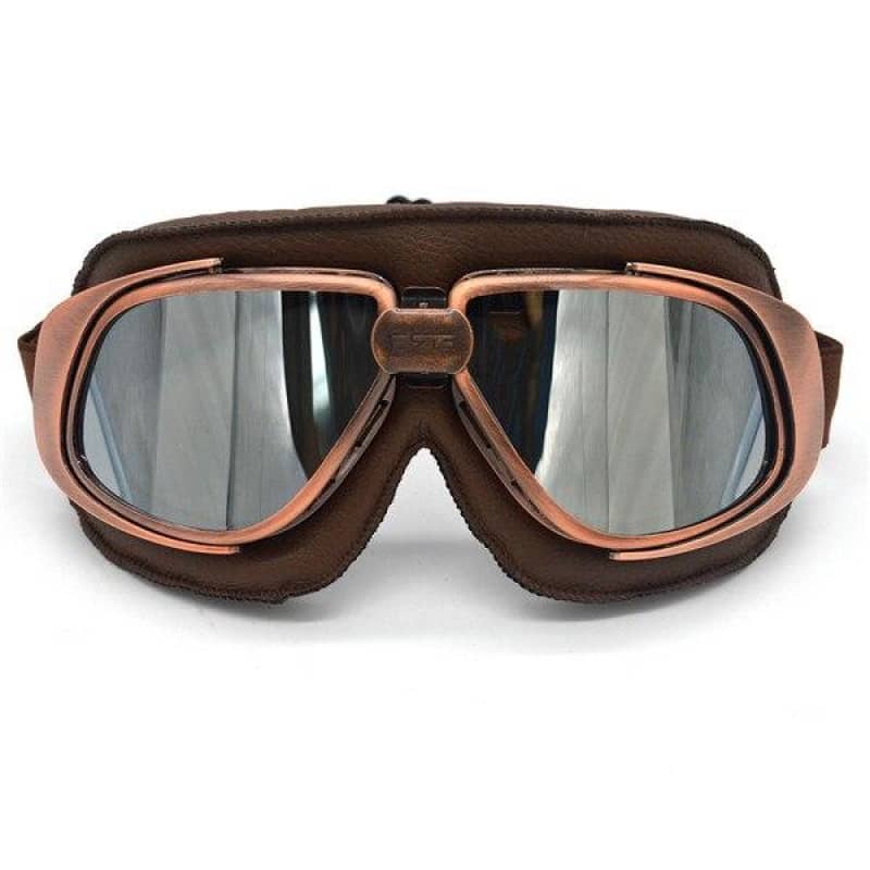 Aviator Motorcycle Goggles Retro Pilot Riding Glasses UV Protection