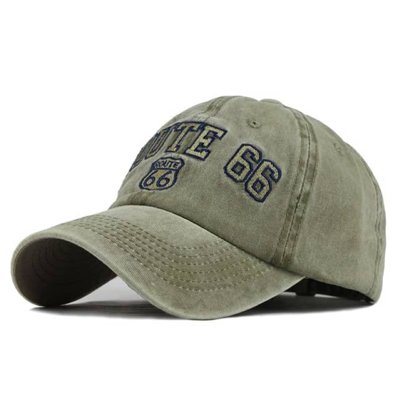 Route 66 Biker Hat Classic Motorcycle Cap