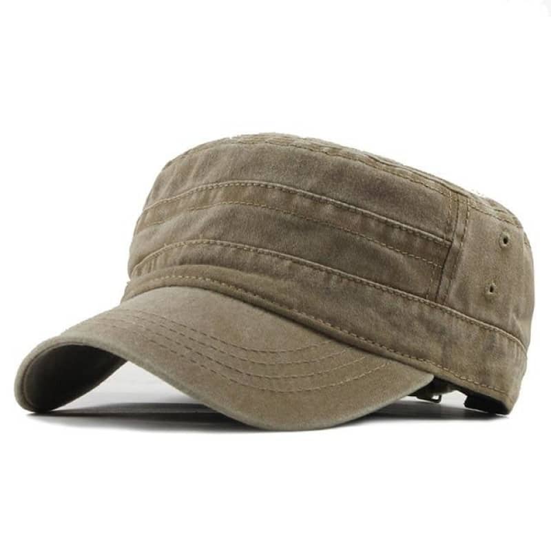 Mens Fabric Biker Cap Adjustable Motorcycle Hat