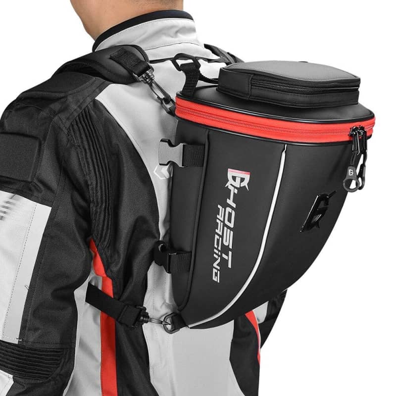 3in1 Rear Seat Motorcycle Bag Saddlebag Storage Travel Gear