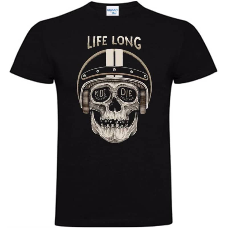 Motorcycle Rider T-Shirt Life Long Collection