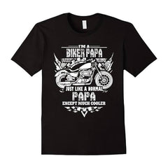 Biker Dad T-Shirt Motorcycle Rider Gift for Men