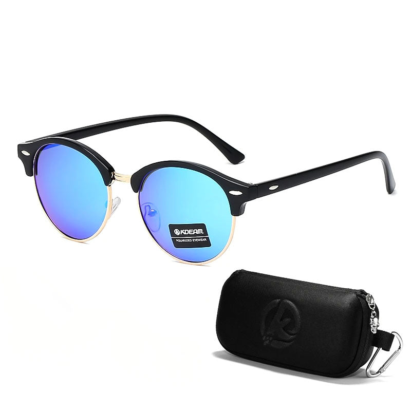 Polarized Motorcycle Sunglasses Mirror Vintage Style