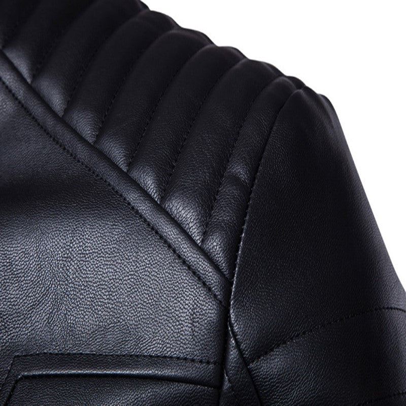 Mens Biker Jacket Rodil Leather Motorcycle Coat