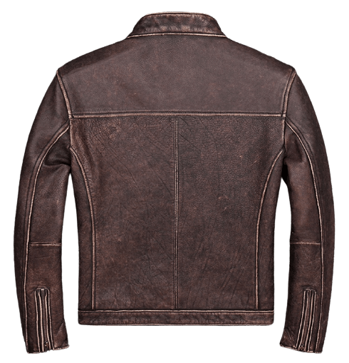 Mens Biker Jacket El Diablo Motorcycle Leather Style