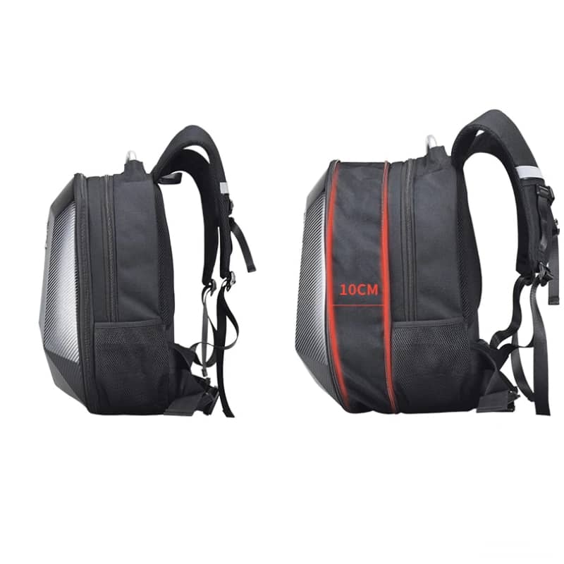 Hard Shell Motorcycle Backpack Motorbike Riding Bag Durable Protective Gear