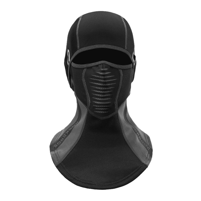 Black Polar Fleece Motorcycle Balaclava Face Mask Windproof Thermal Hood