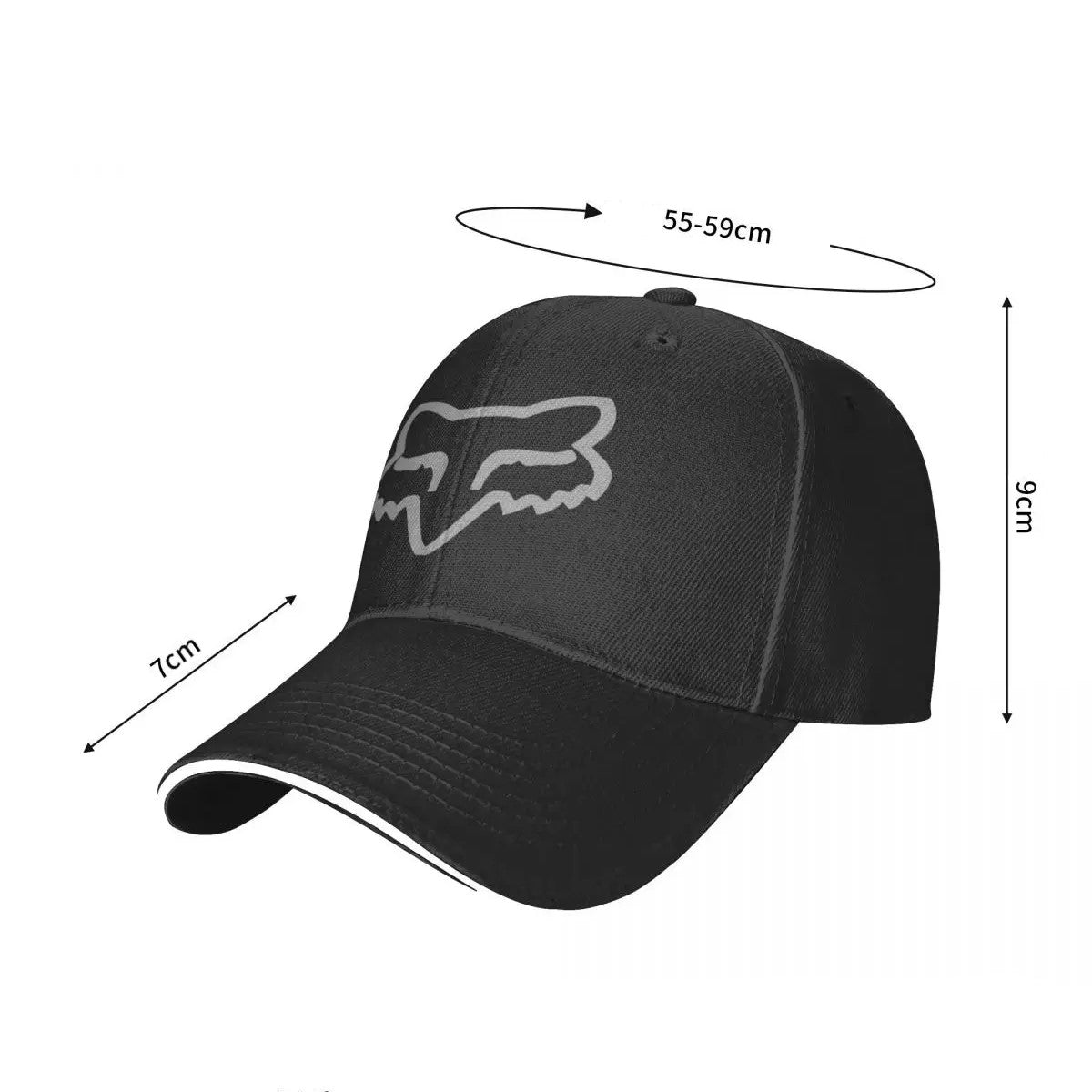 Fox Motorcycle Cap for Men and Women Motorbike Hat Unisex