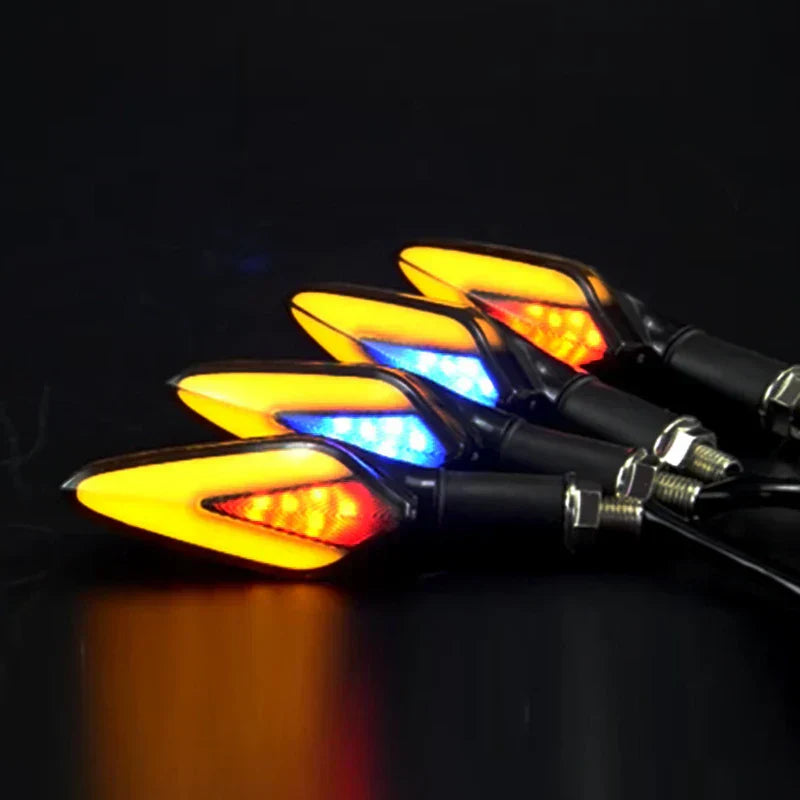 Motorcycle Rear Drop-Shaped Turn Signal Lights LED Indicators