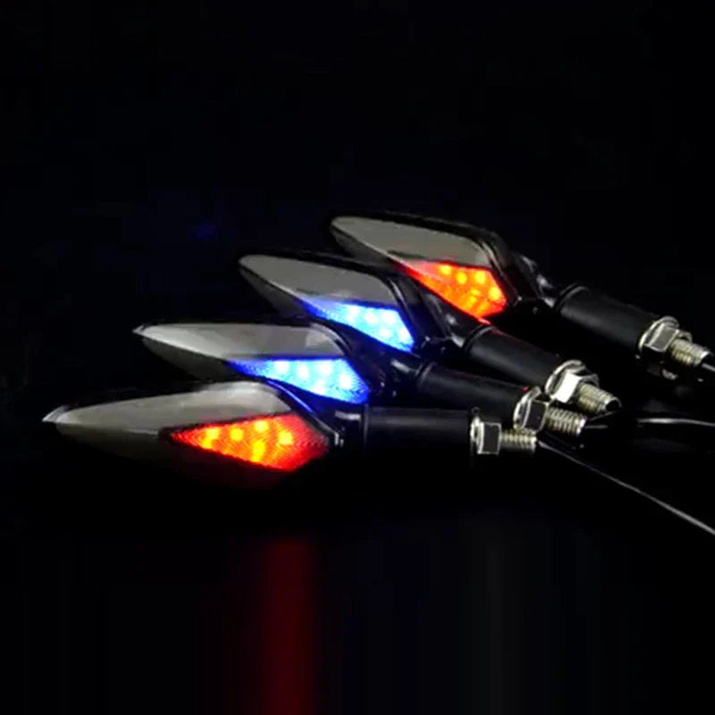 Motorcycle Rear Drop-Shaped Turn Signal Lights LED Indicators