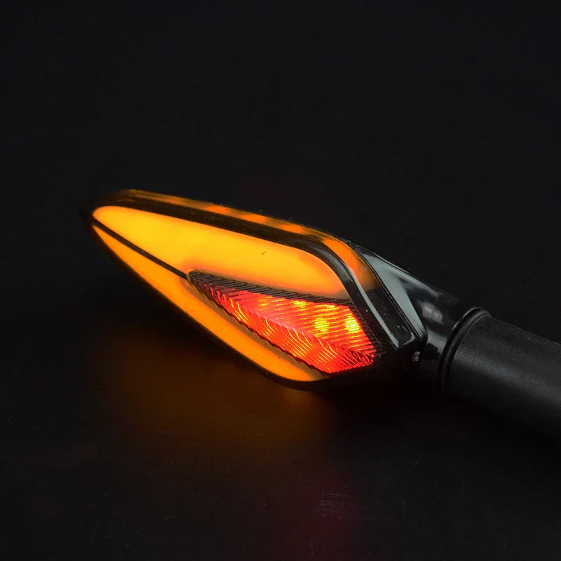 Motorcycle Rear Drop-Shaped Turn Signal Lights LED Indicators