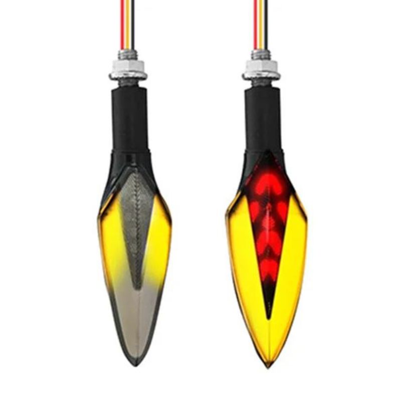 Motorcycle Rear Drop-Shaped Turn Signal Lights LED Indicators