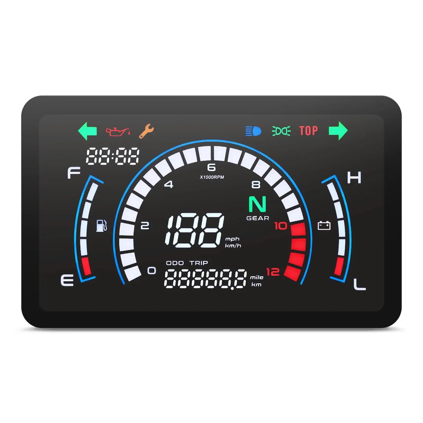 Motorcycle Odometer Digital Speedometer Gauge for Bikes