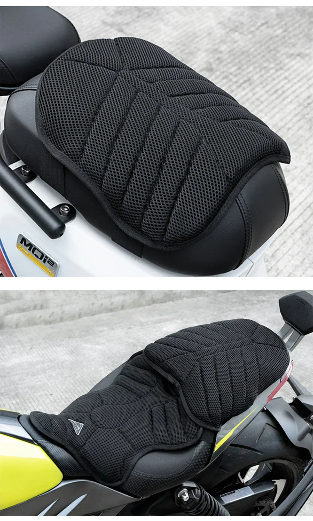 Motorcycle Seat Cushion Comfort Quick Release Strap