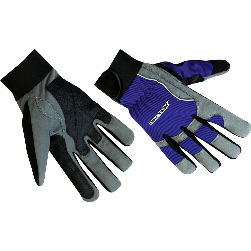 Blue Full Finger Mechanics Gloves Durable Work Gloves for Men and Women