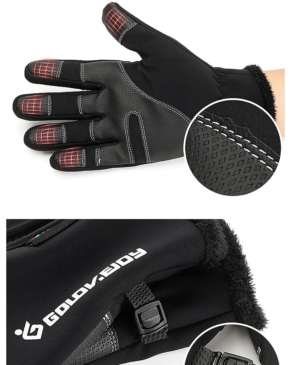 Anuta Touchscreen Motorcycle Gloves