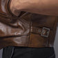 Vintage Brown Leather Biker Vest