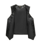Vintage Brown Leather Biker Vest